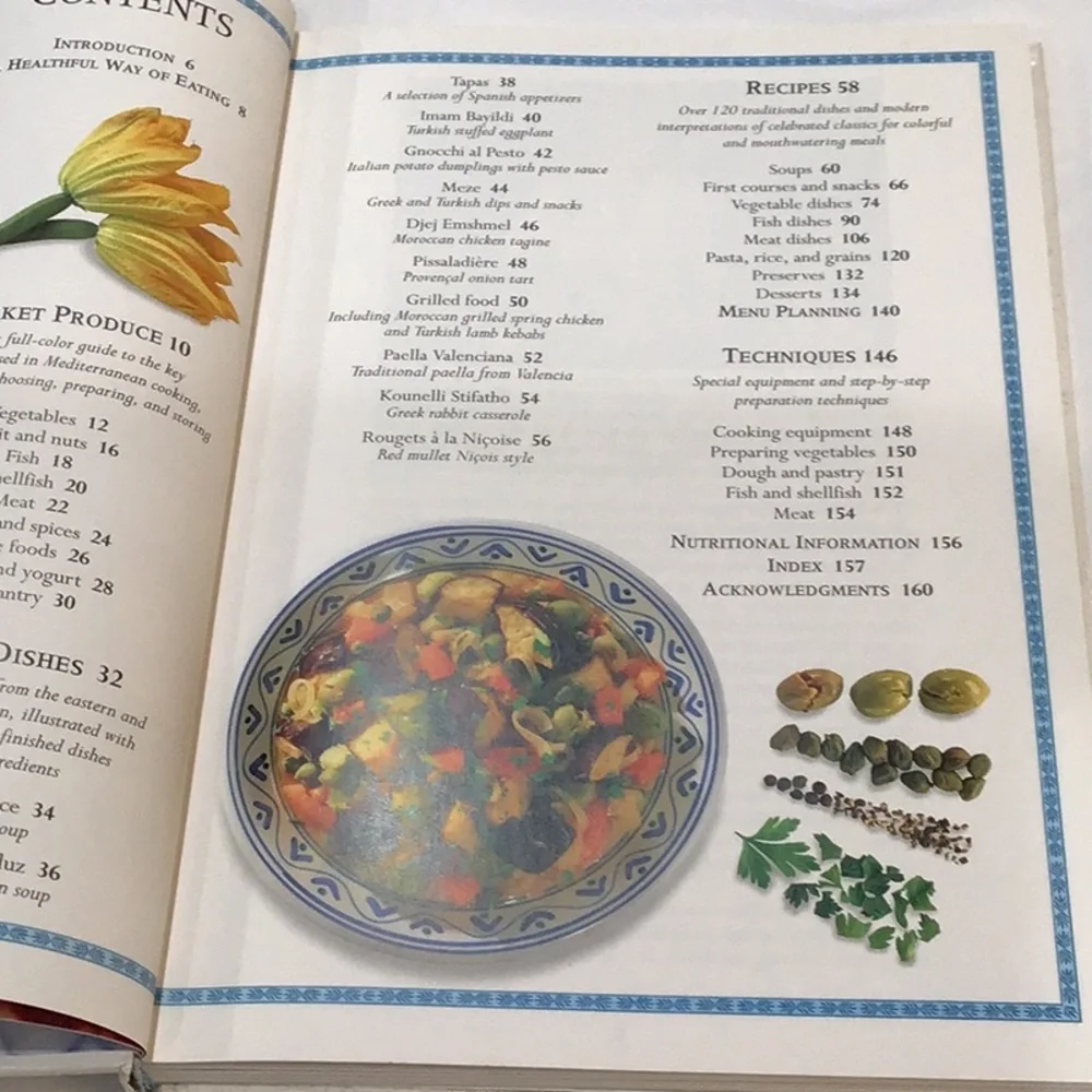 The Classic Mediterranean Cookbook 1995 hardcover